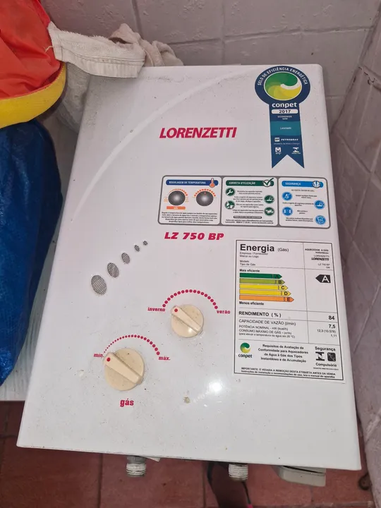 Aquecedor de água Lorenzetti LZ 750 BP