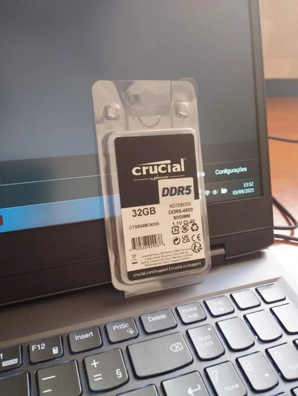 Memória RAM DDR5 32GB 4800mhz