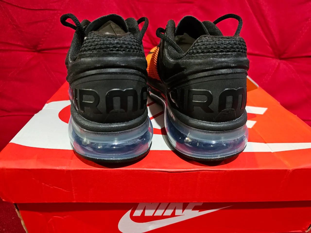 Nike Air Max 2013 Laranja e Preto - Foto 2