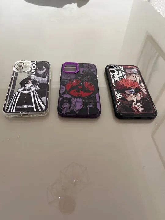 3 Capas para Celular - Anime - Novas