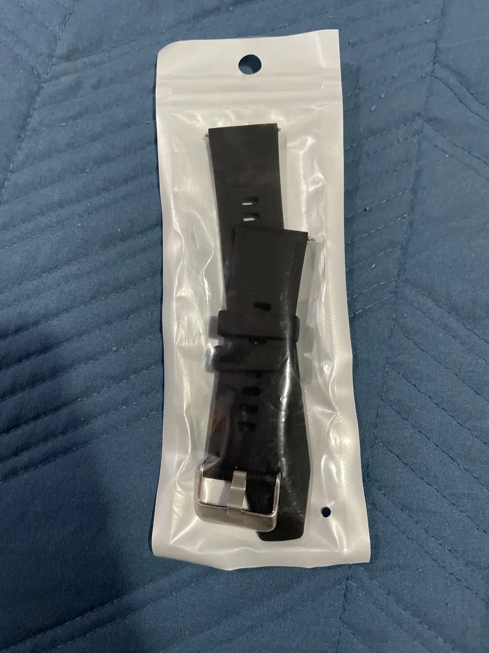 Pulseira de silicone para Smartwatch - Preta - Foto 3