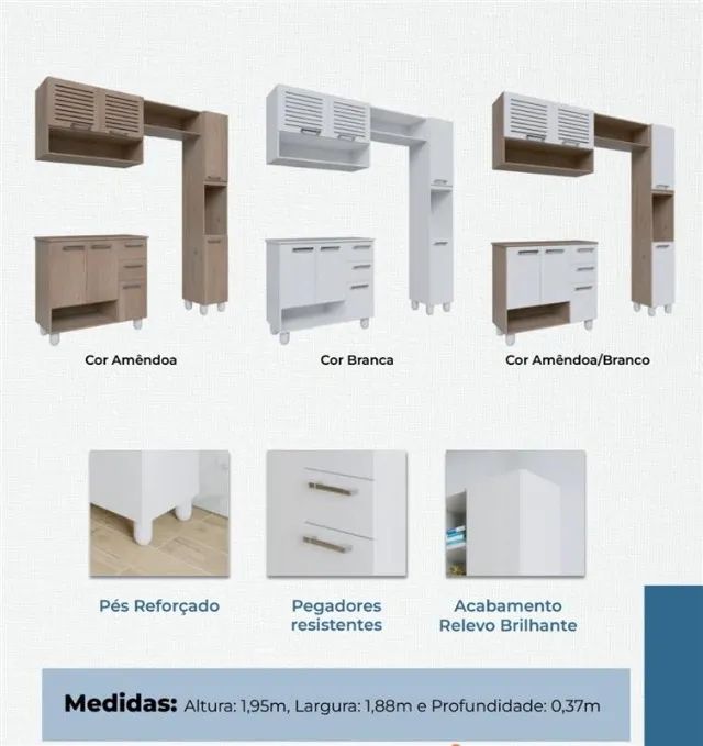 ARMARIO DE PAREDE COM BALCÃO - Foto 2