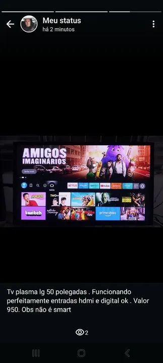 TV Plasma LG 50 polegadas