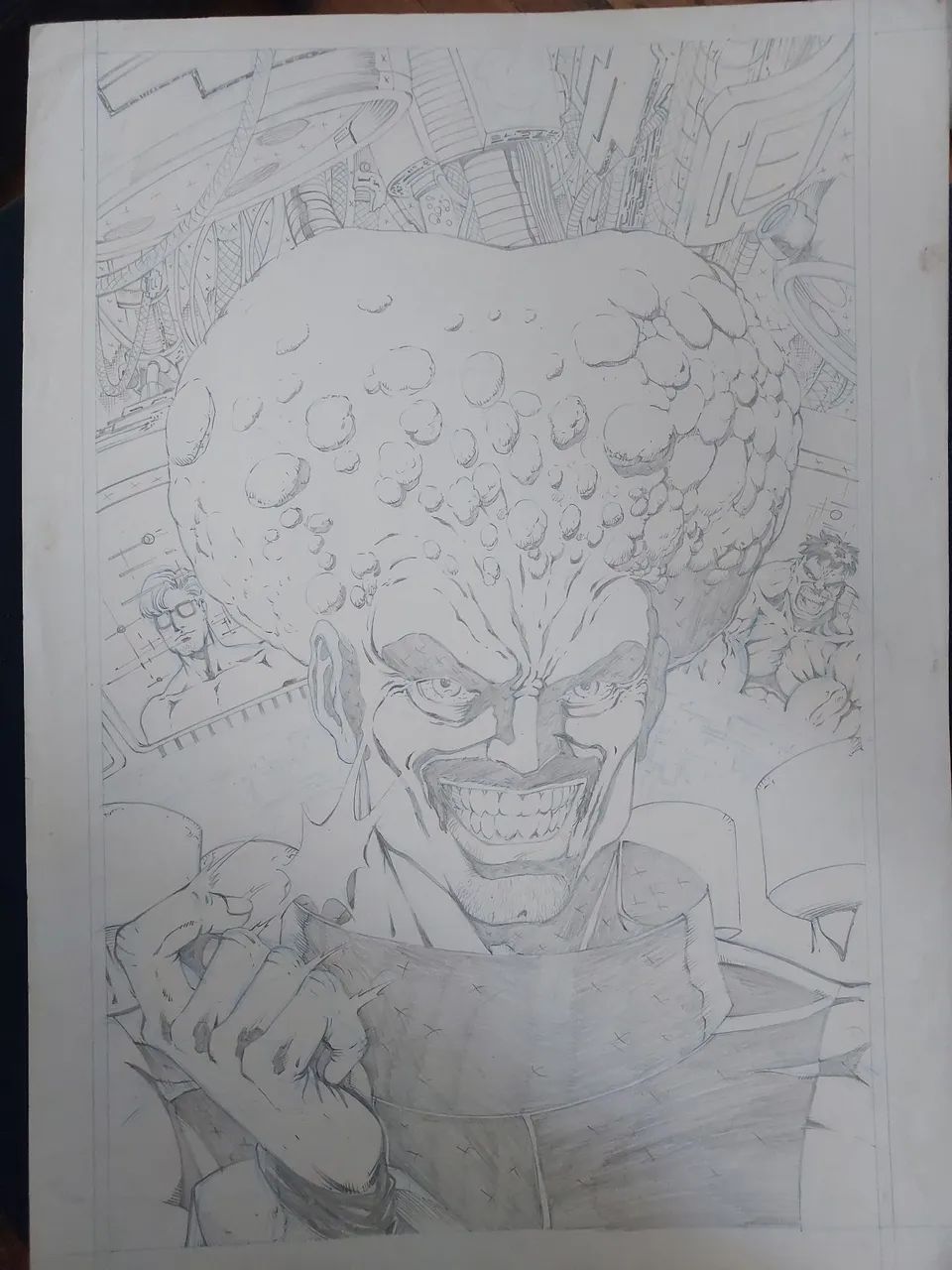 Lote de 7 HQs do Incrível Hulk importados + arte original + quadro com luzes.  - Foto 3