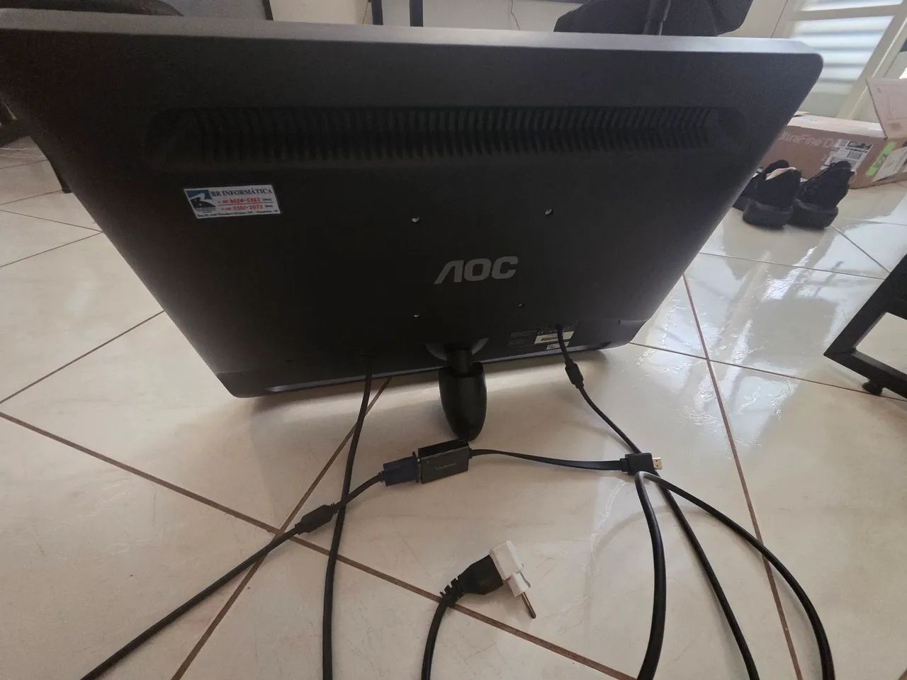 Monitor AOC LCD 21,5/ F22 Widescreen - Bom estado - Foto 2