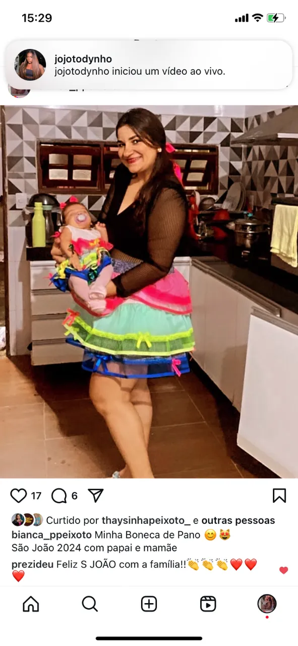 Roupas junina mãe e filha