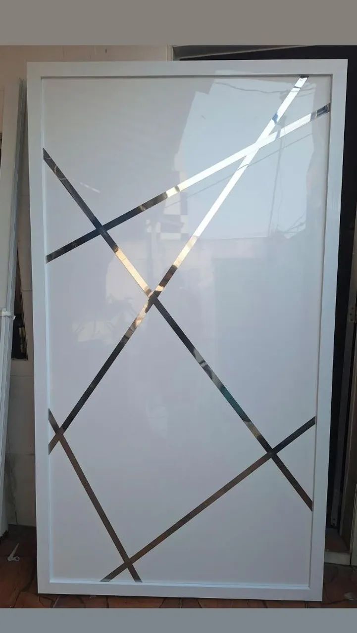 Porta de Acm alumínio Moderna com Fechadura Digital - Foto 2