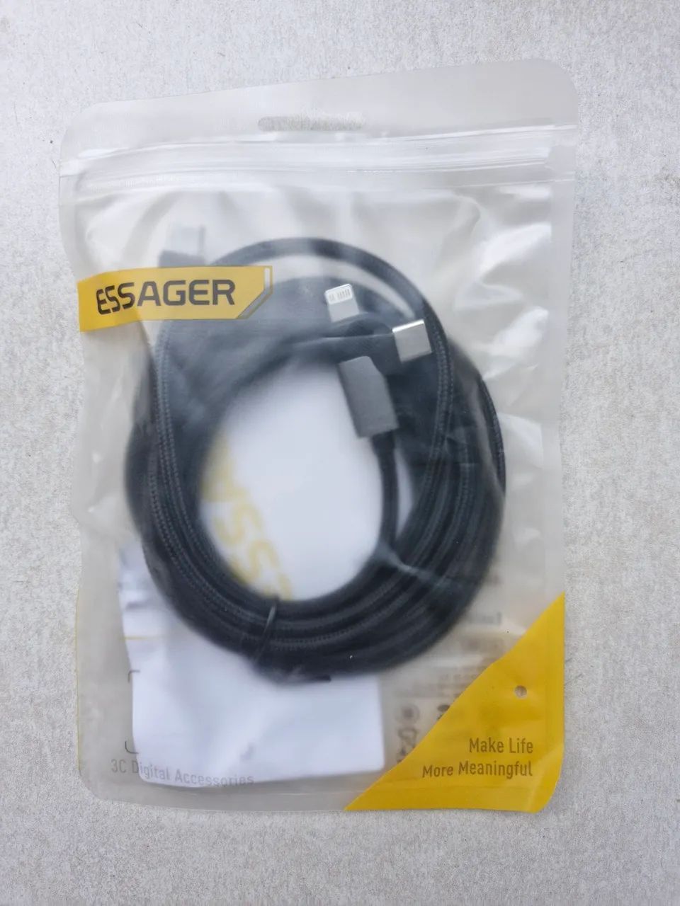 Essager Cabo USB-C e iPhone com 65W de potência 2 metro - Foto 2