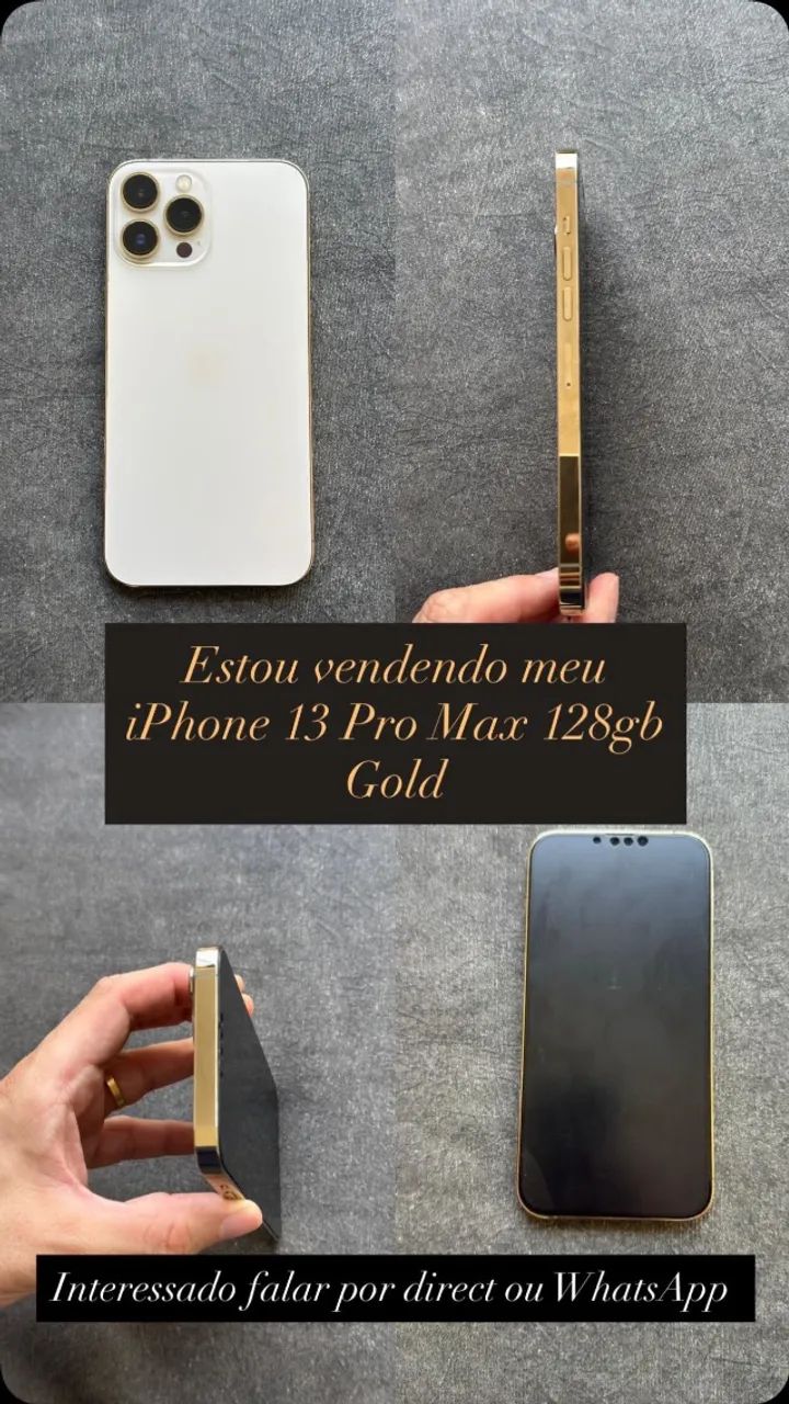 iPhone 13 Pro Max 128gb - Golden - Celulares e Smartphones - Lagoa
