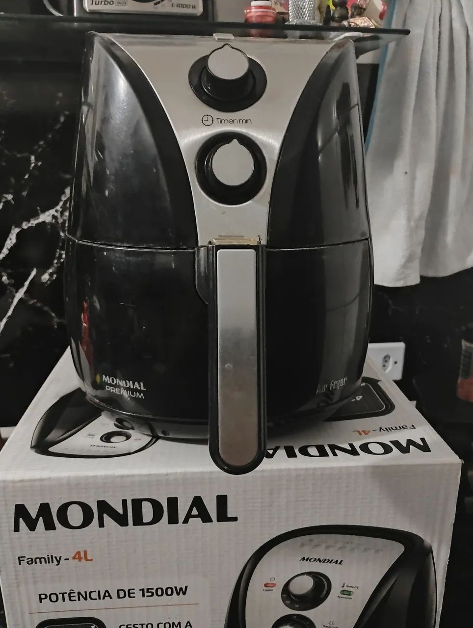 Fritadeira Elétrica Air Fryer Mondial Premium  1500W
