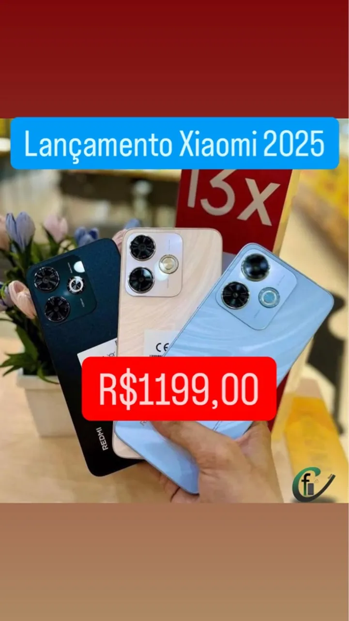 Redmi 13x 4G 256Gb +08 Gb Ram Novo Lacrado Global Garantia