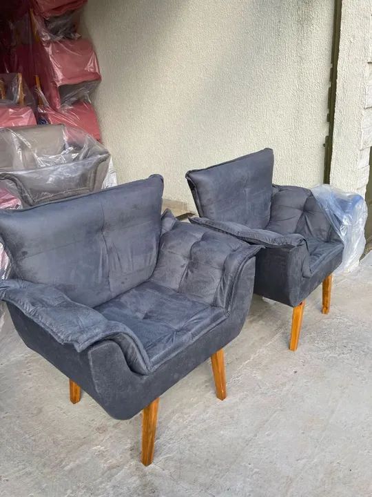 Poltronas opala kit 2 pçs cores variadas  - Foto 4