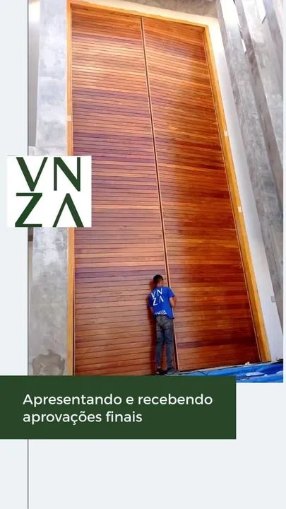 Portas pivotante em madeira maciça  - Foto 3