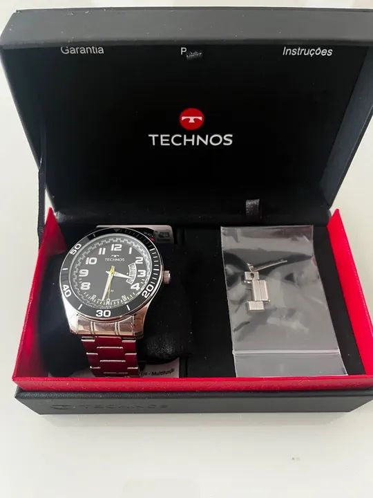 Relógio Masculino Technos Racer Prata - Foto 3