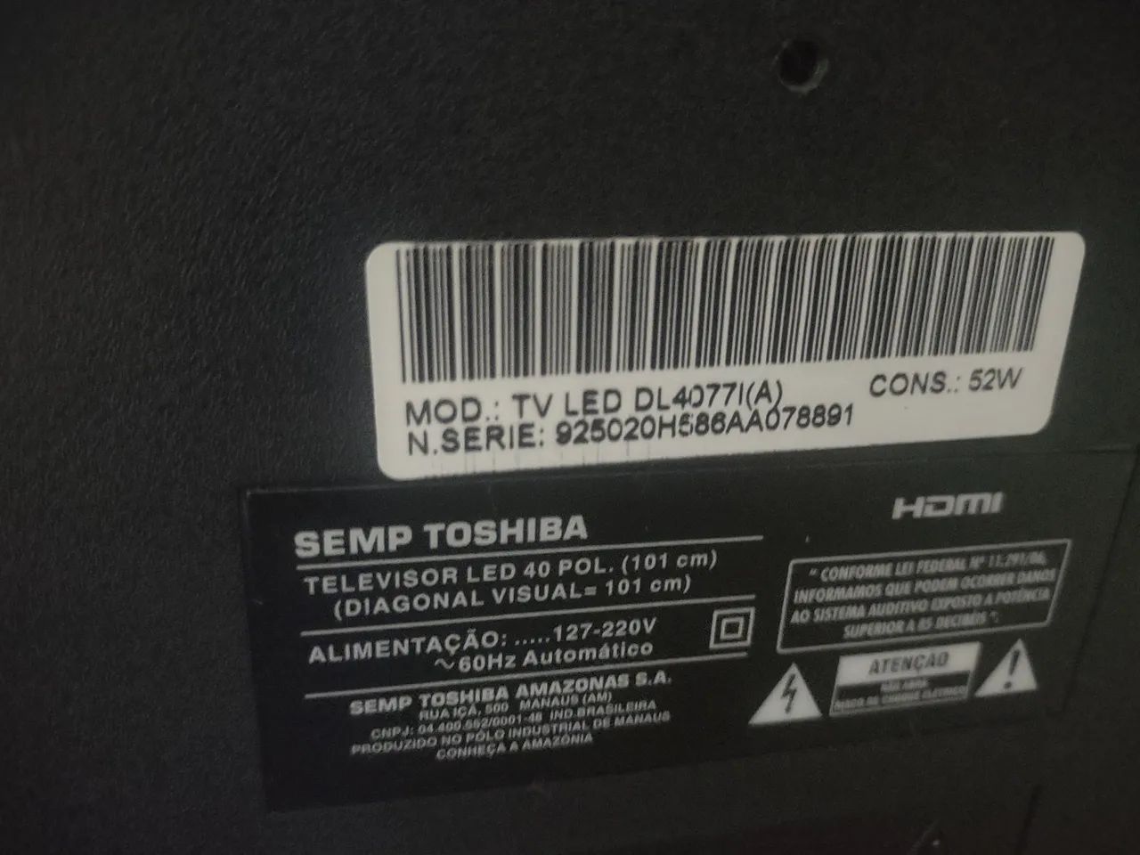 TV Semp Toshiba 40 polegadas  - Foto 4