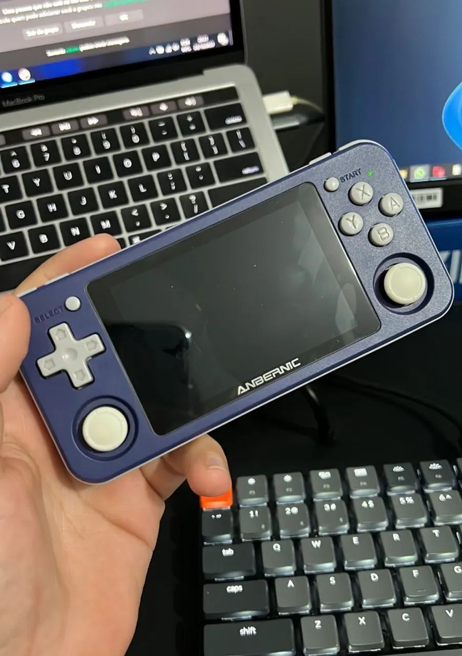 Console Anbernic RG351P – Console De Jeux Rétro Portable (Noir) Avec Carte SD Et Jeux Préchargés