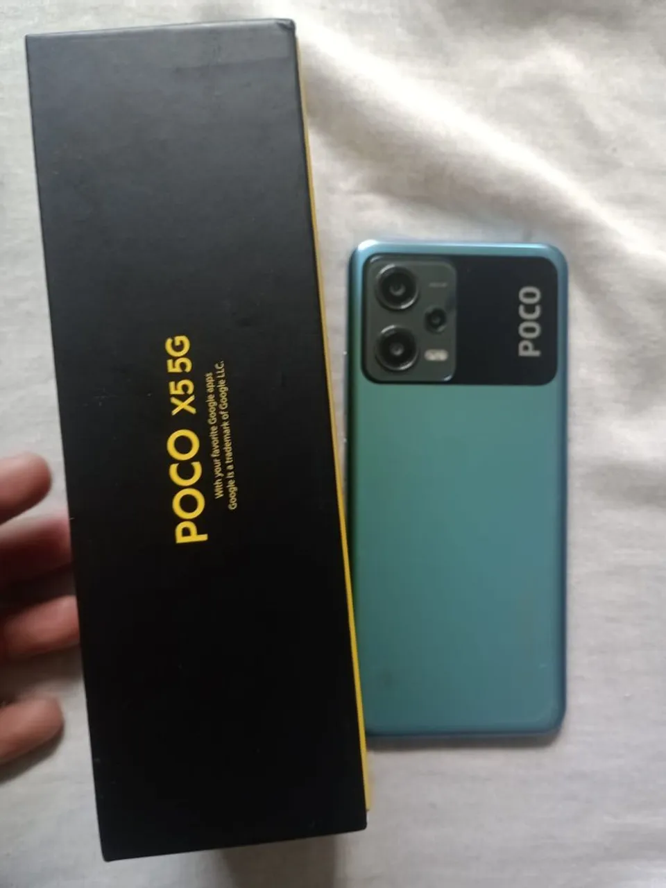 Poço x5 5g completo caixa acessórios 