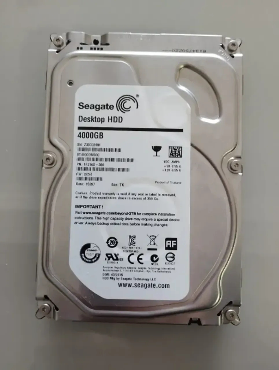 Hd Seagate 4 Terabyte Saudavel Pc desktop