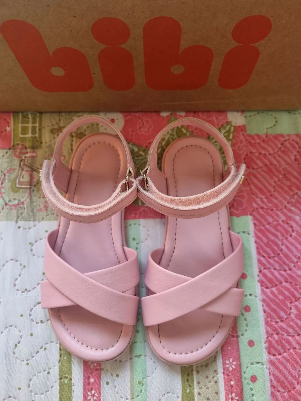 Sandália Bibi Rosa Infantil - Foto 2