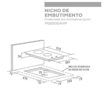 fogão cooktop 2 bocas - Foto 2