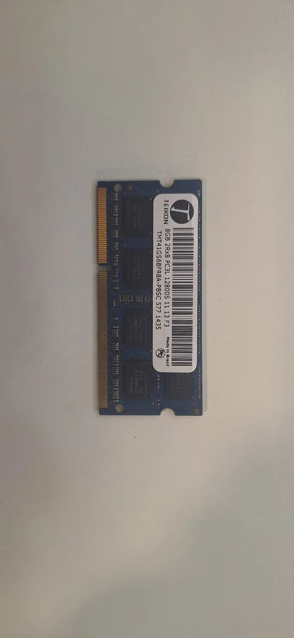 Memória Ram 8gb Pc3L Notebook