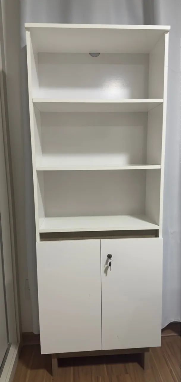 Conjunto Escritório/Home Office Politorno Móveis - Los Angeles Mesa e Estante - 2 Peças - Foto 3