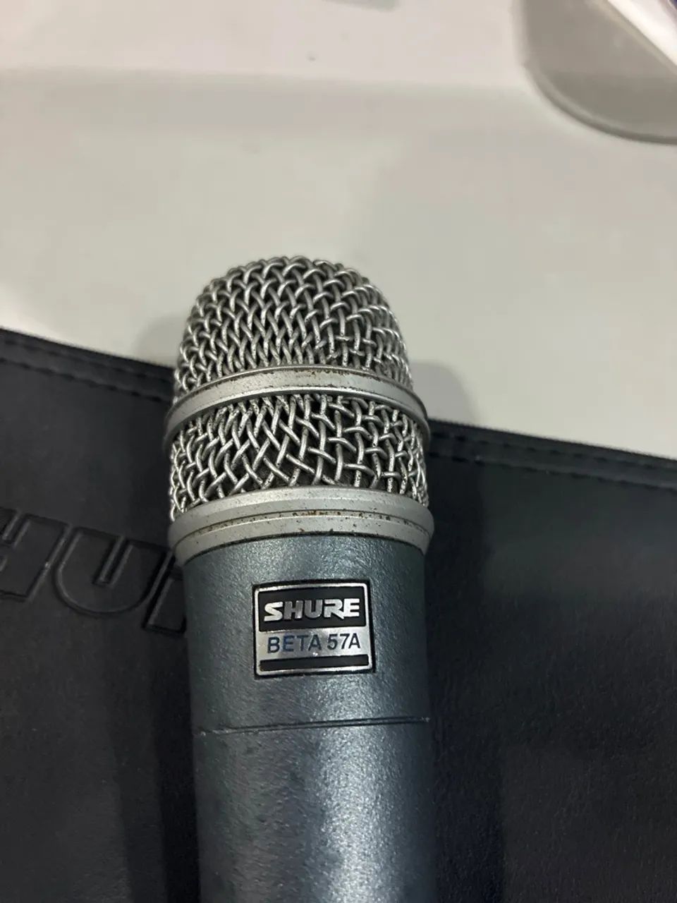 microfone shure beta 57a original - Microfones e Gravadores