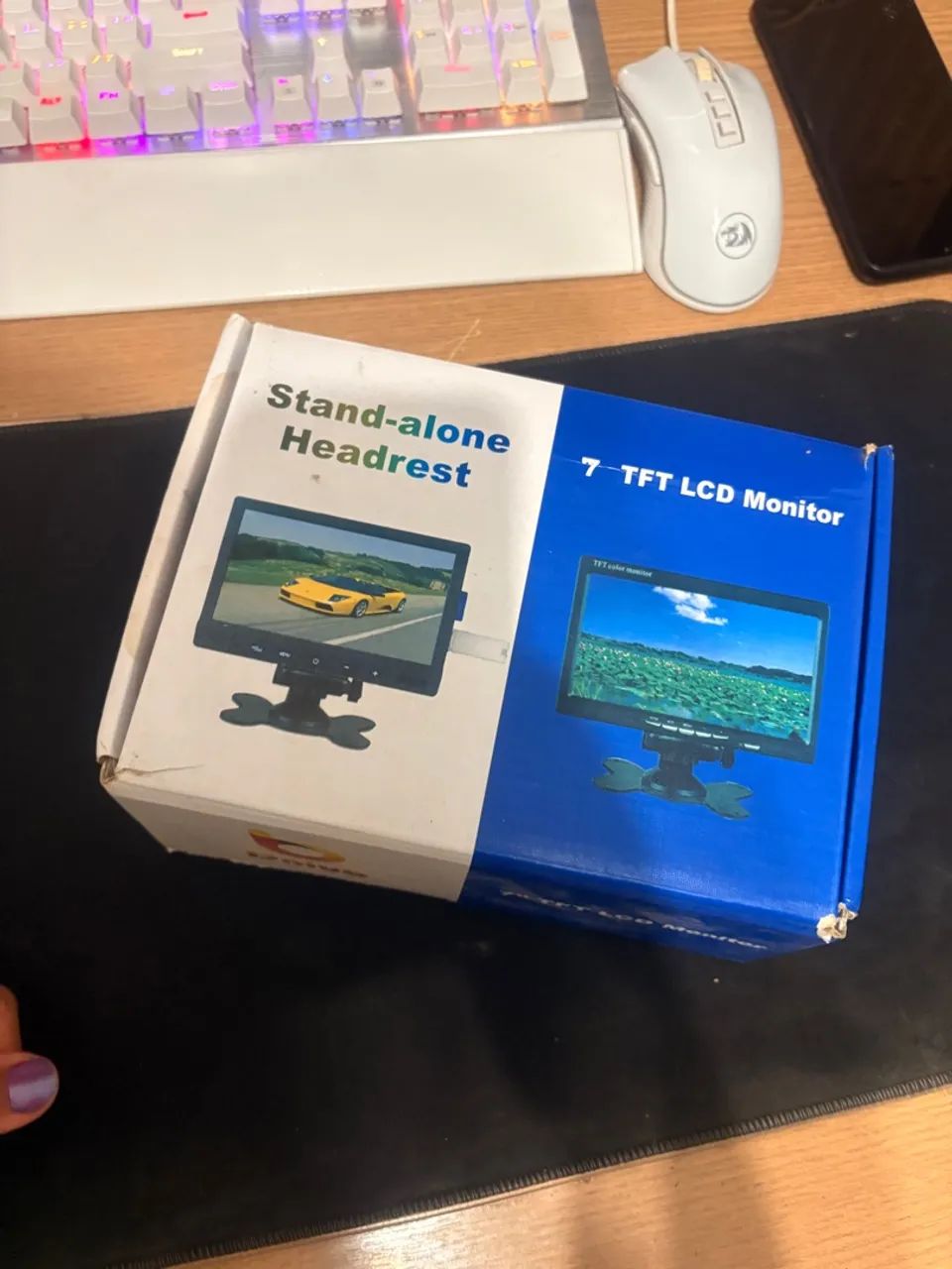 Monitor Lcd 7° Polegadas Tft Color Cor Preto64418591095553120