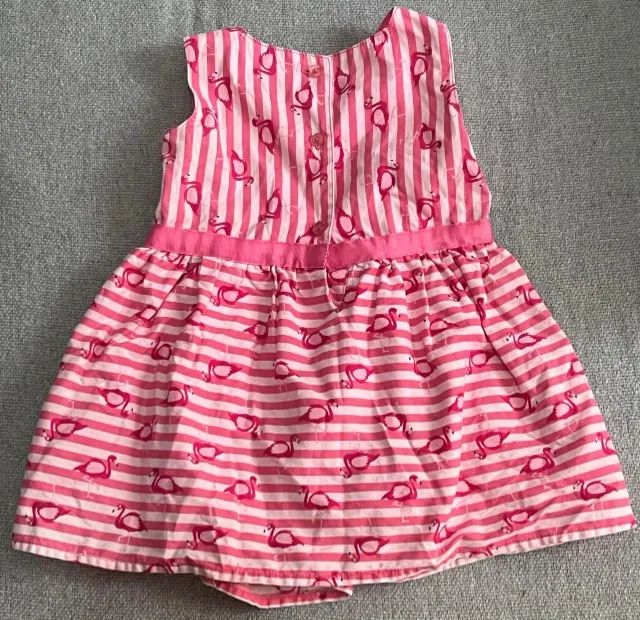 Vestido Pink Tip Top 12M Flamingo 100% Original - Foto 3