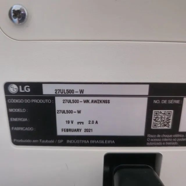 Monitor LG LCD 27 UHD 4K IPS 60Hz 5MS HDMI Displayport Radeon Freesync? - 27UL500-W  - Foto 6