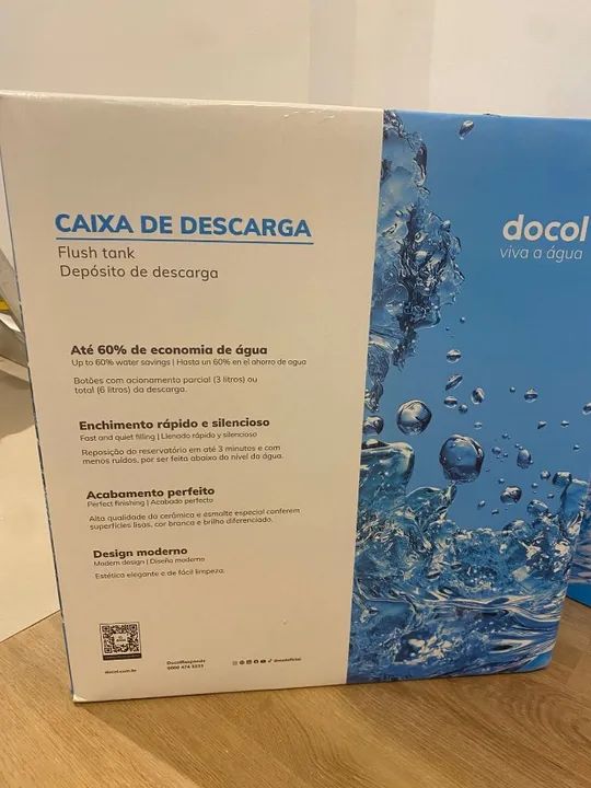 Kit Vaso Sanitário Com Caixa Acoplada Gali Branco Docol - Foto 3