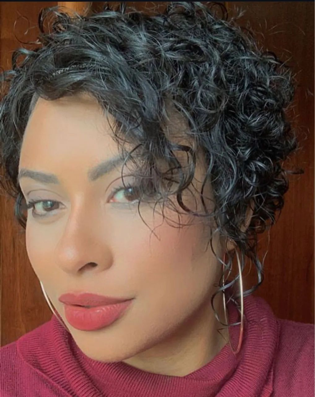 Peruca humana - corte pixie - cabelo natutal - Foto 2