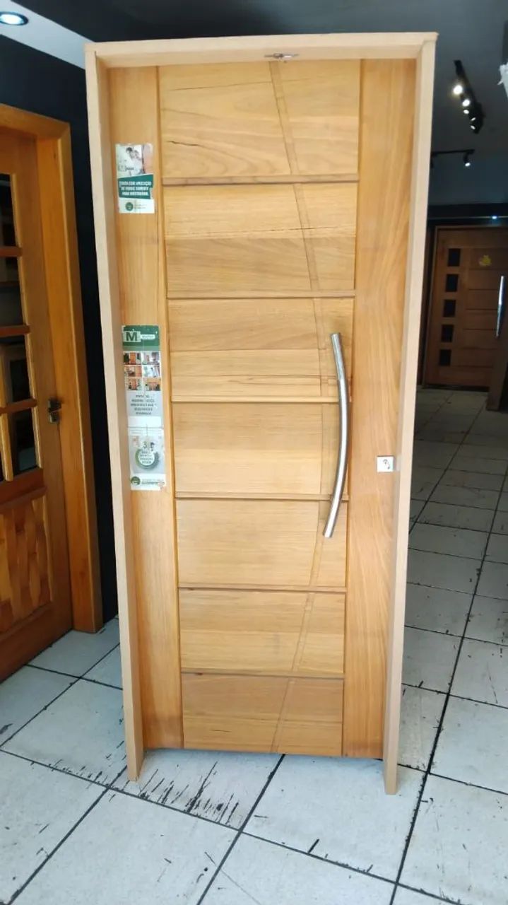 Porta de Madeira Maciça 87x214mt 64840844899074120