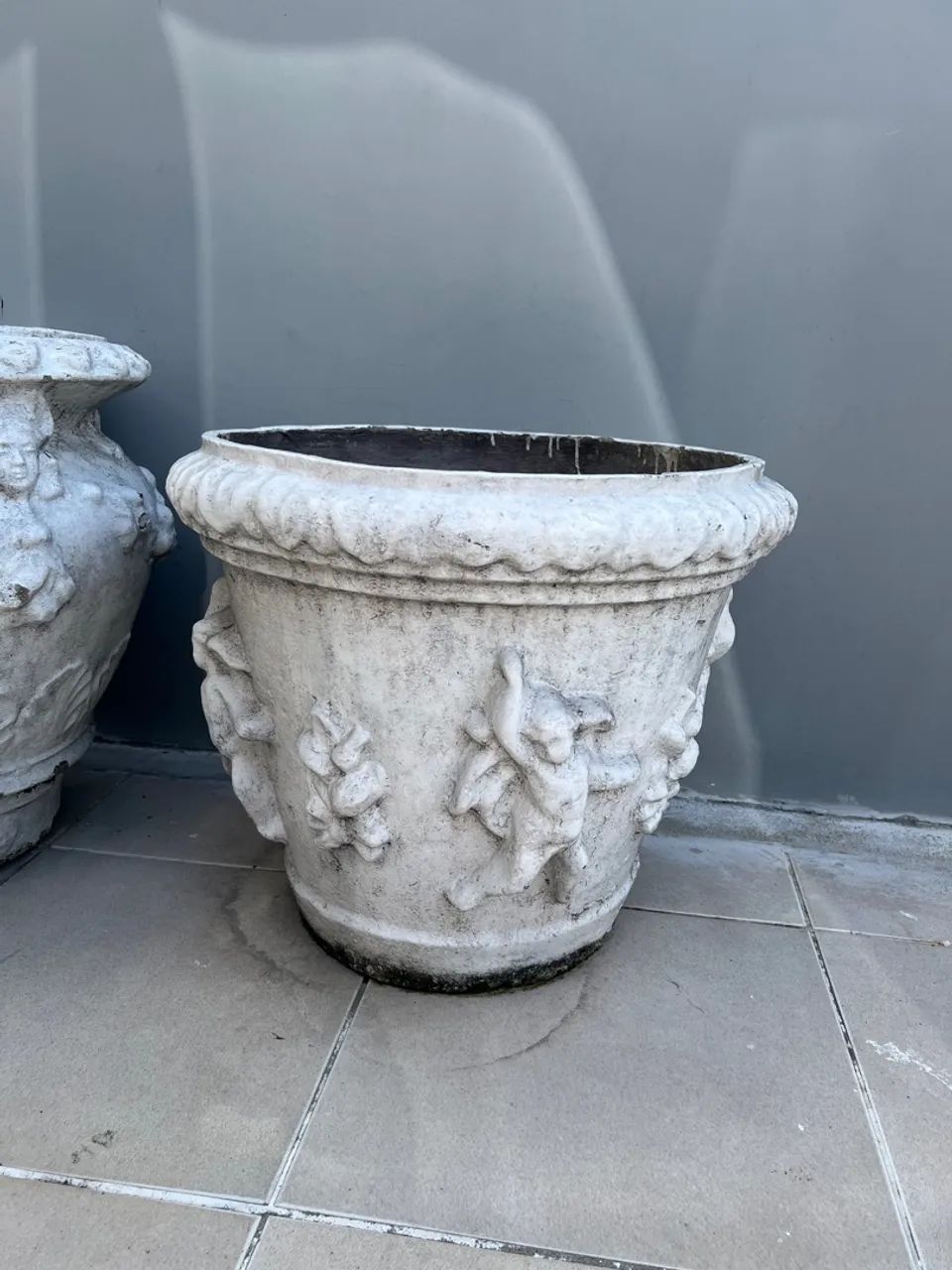 Vaso de planta de cimento histórico (mais de 30 anos) - Foto 2