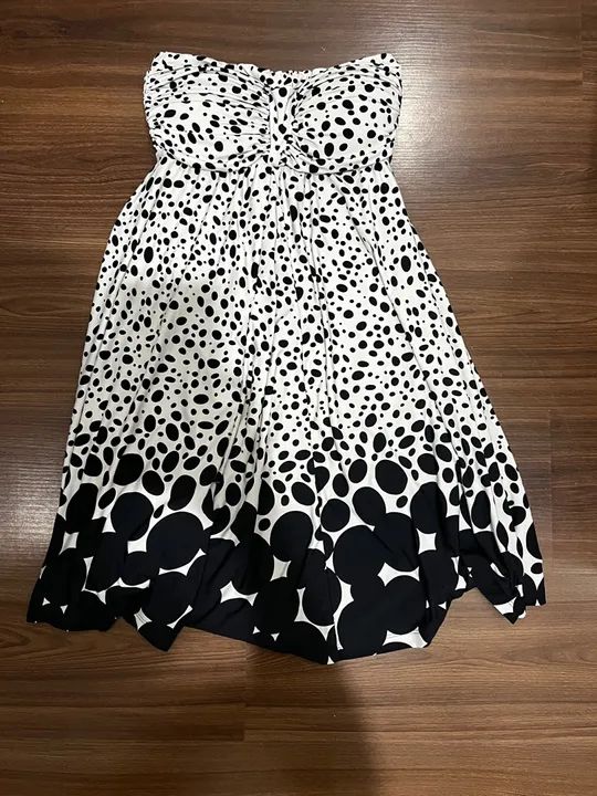 Vestido Tomara que Caia Preto e Branco - Foto 3