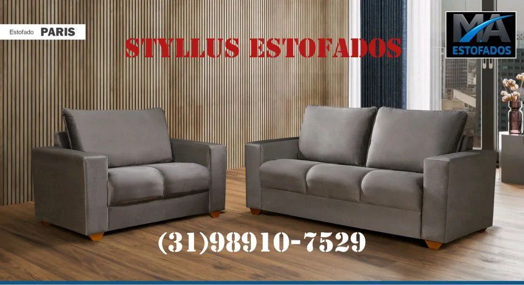 Sofá de 2 e 3 lugares novo