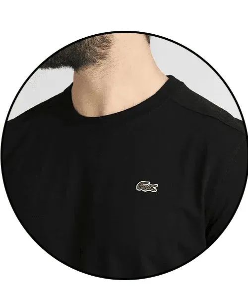 Camiseta Lac0st3 Regular Fit Side Sash  - Foto 4
