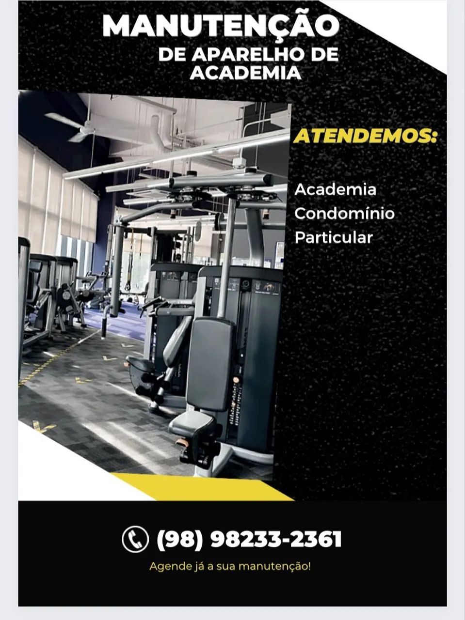 Manutenções em Aparelhos de academia.
