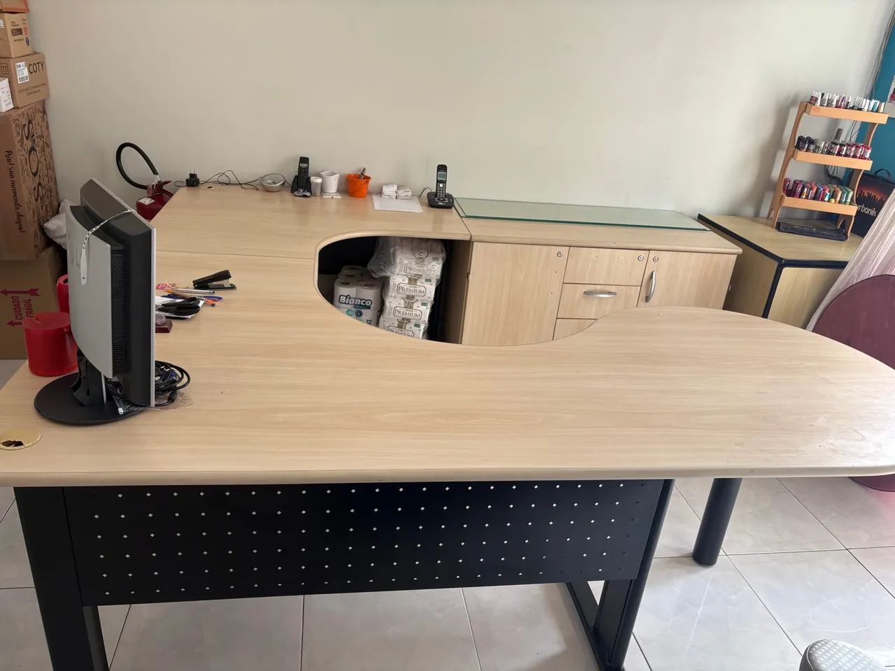 Mesa de Escritório em Forma de U - Foto 3