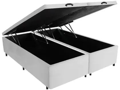 Base Cama Box Queen com Baú 38x158x198cm