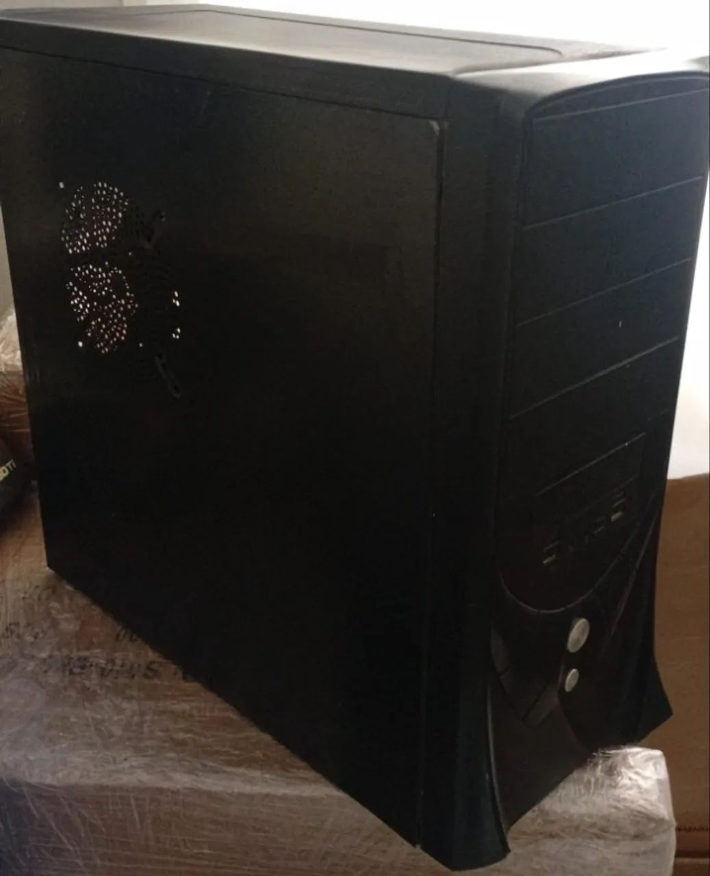 Gabinete ATX Vazio Preto SEM fonte COM Audio e USB frontal Computador Desktop PC - Foto 2