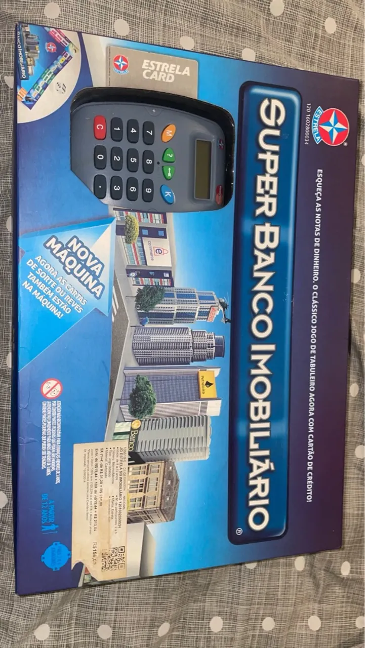 Jogo Super Banco Imobiliário com Máquina de Cartão