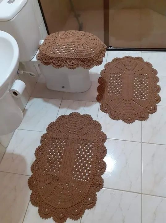 Jogos de cozinha e banheiro  em crochê  - Foto 4