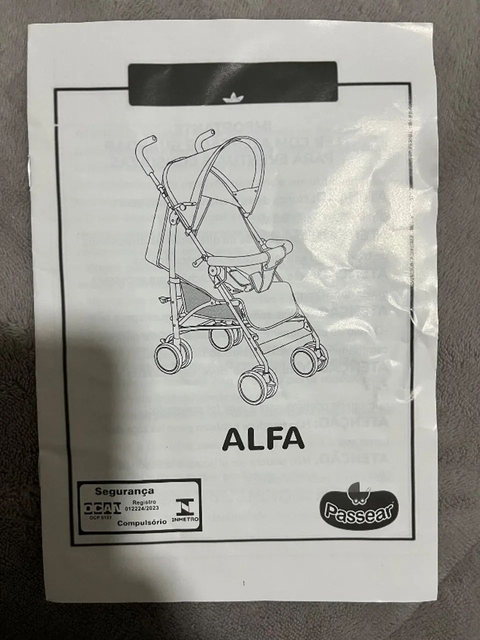 Carrinho Guarda Chuva Alfa Passear