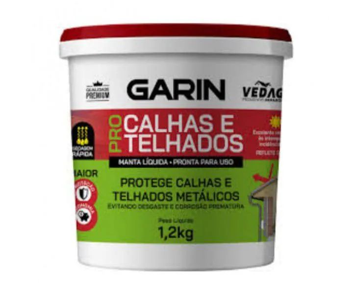 Manta protetiva para Calhas Garin 1,2KG  Branca 