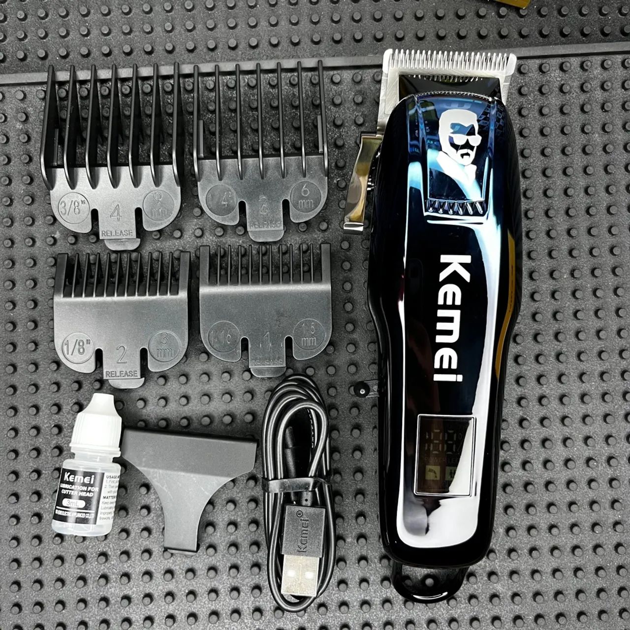 Máquina de cortar cabelo Kemei Profissional - Foto 3