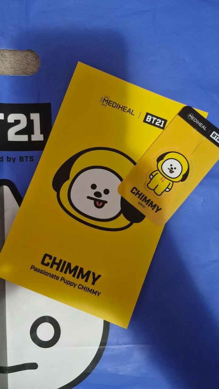 Cartão postal e marcador de página BTS