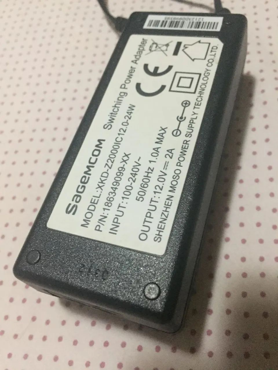 Adaptador de energia Sagemcom 12V 2A - Foto 4
