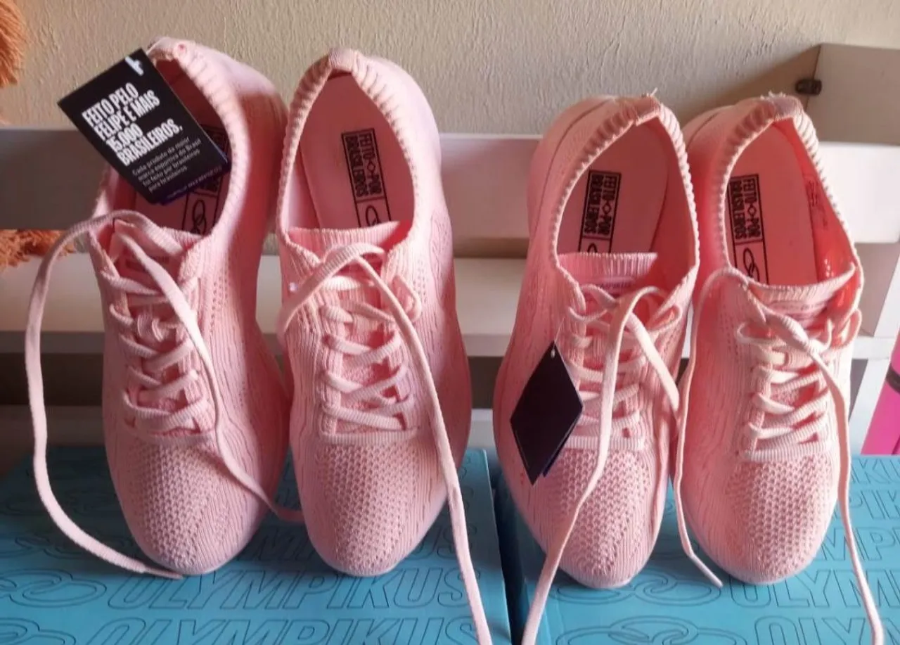 Tênis Olympikus Rosa Feminino - Novo, Confortável e Leve