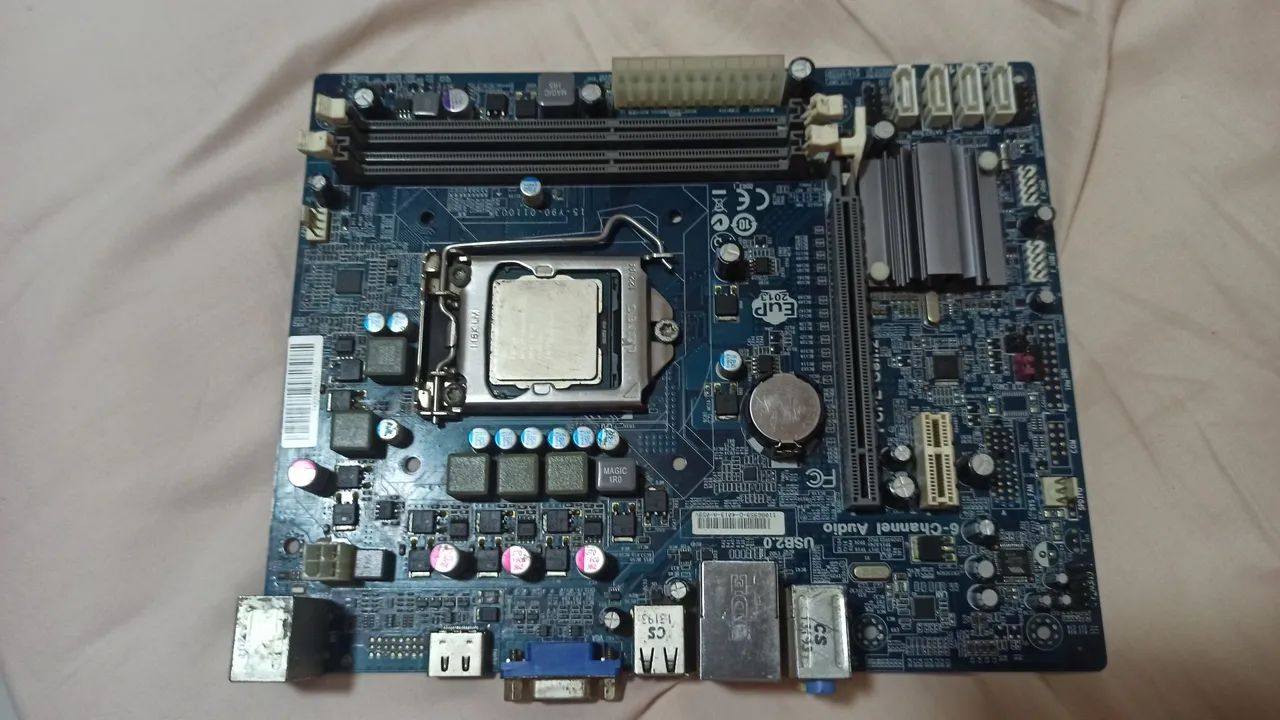 PLACA MÃE H61H2-M2 + PROCESSADOR G2030. - Foto 3